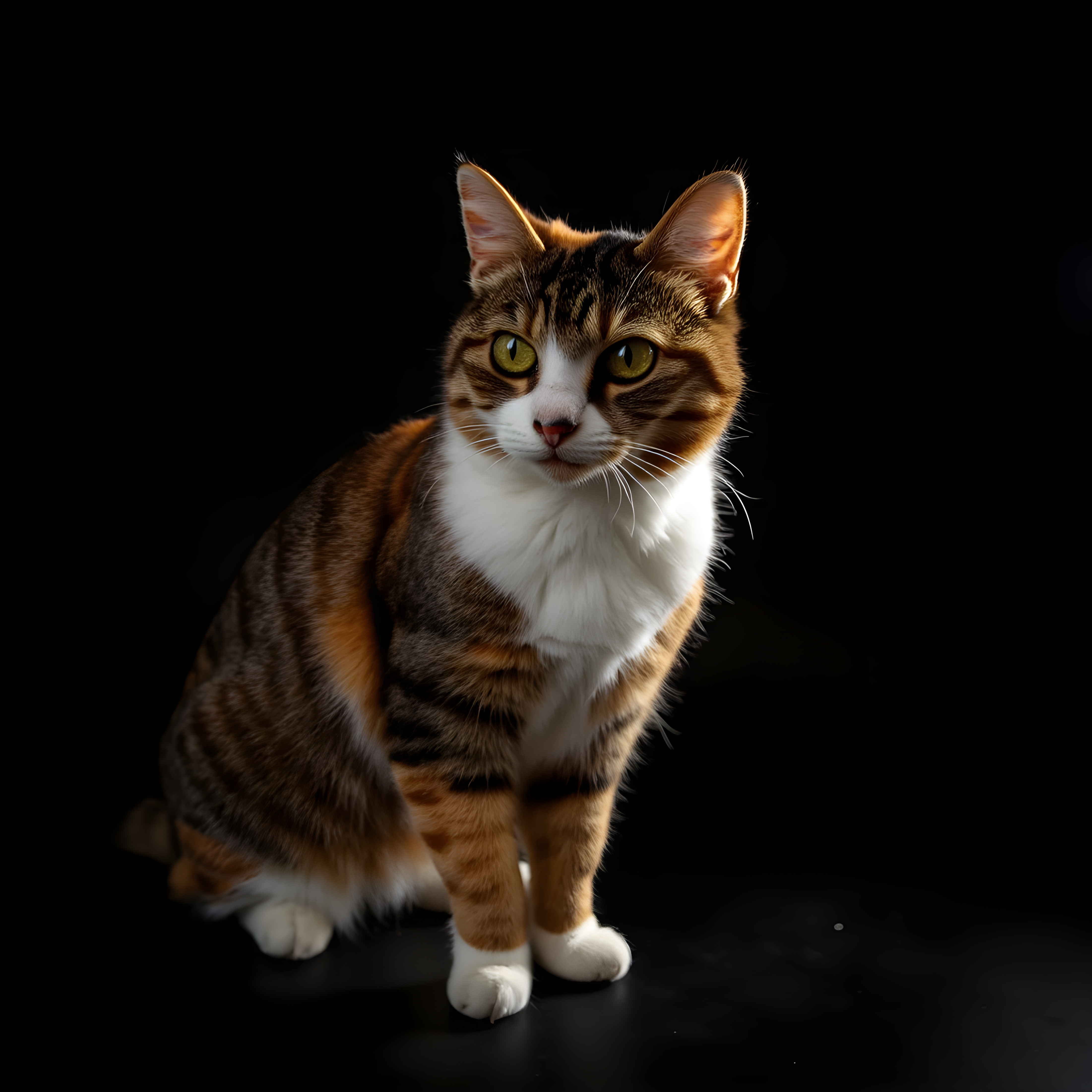 Pet portrait framed on a wall